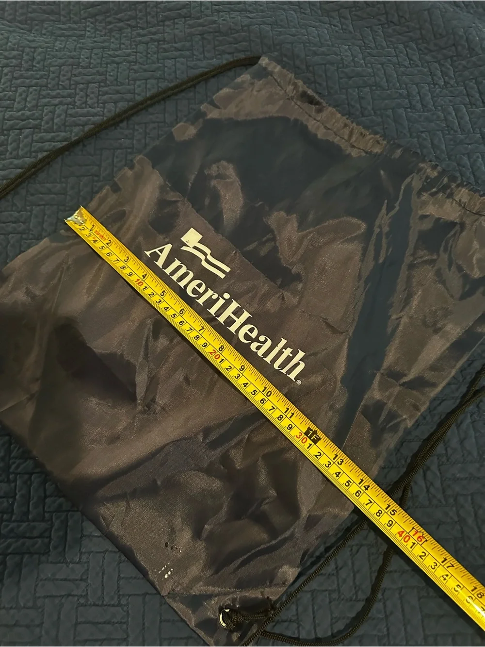 Black Drawstring Gym Bag AmeriHealth